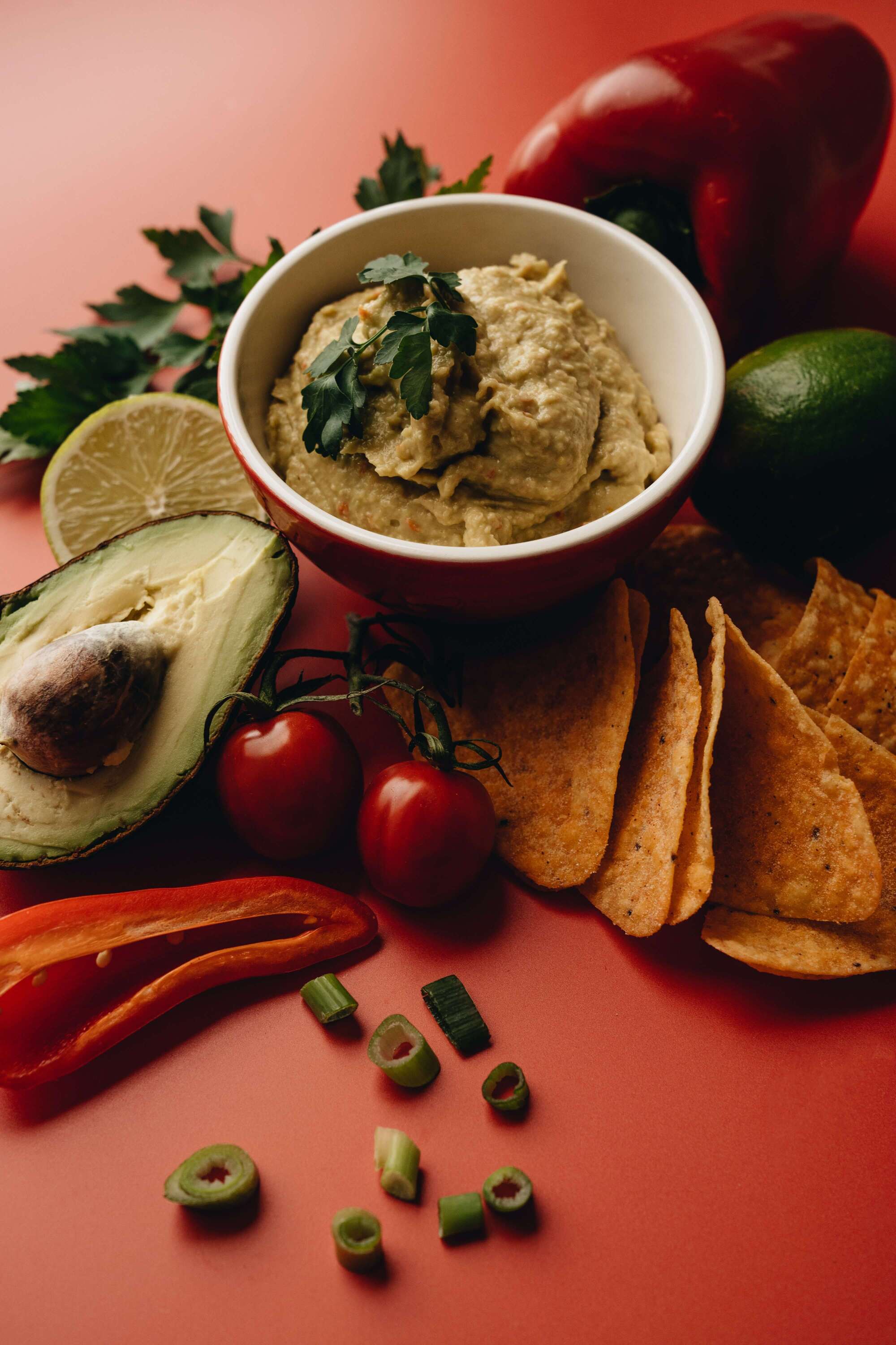 all the ingredients for guacamole